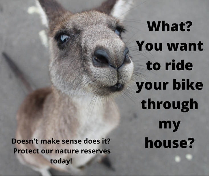 don't ride your bike through my house