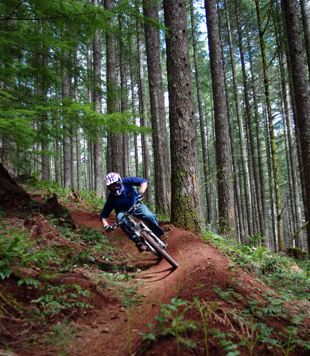 want to be on this trail when he comes around a corner?