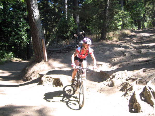 mountain biking destroying a regional park