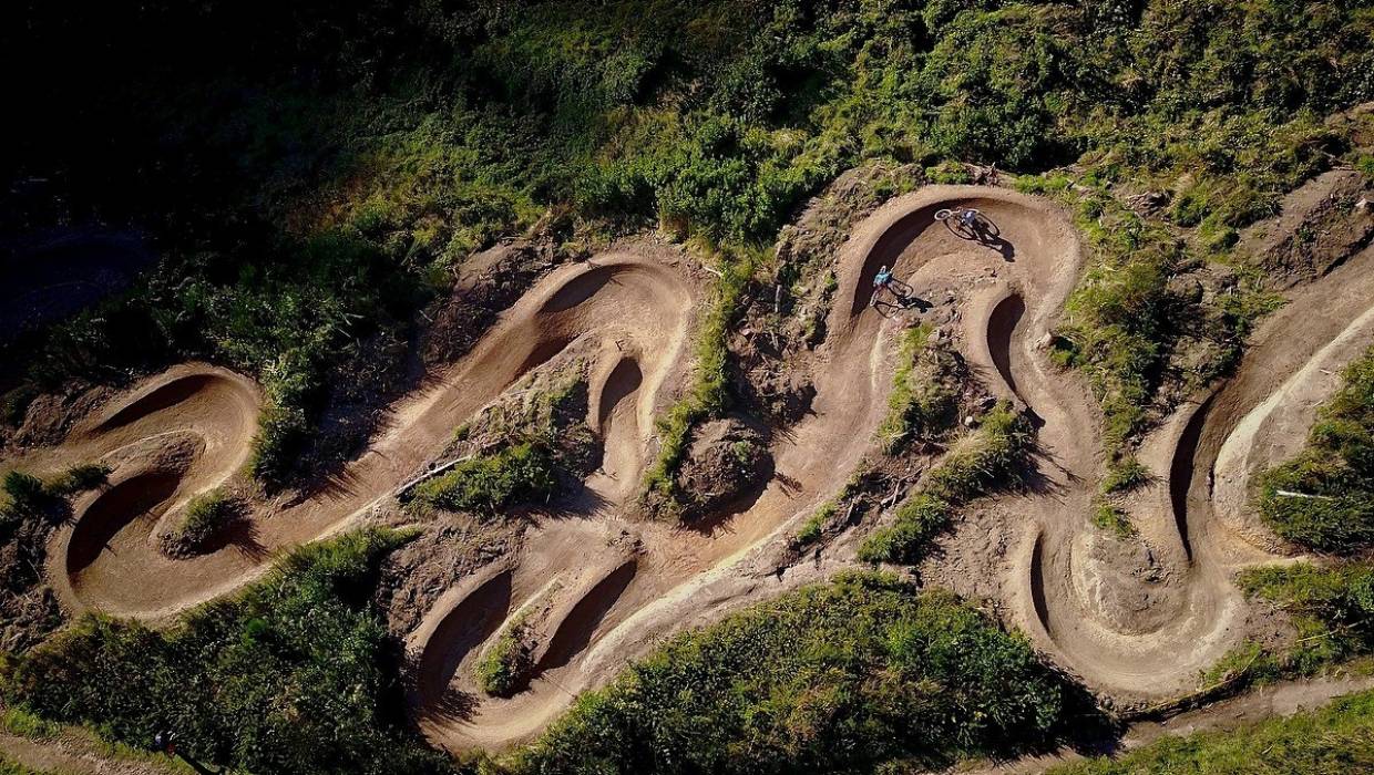 mountain bikers' winding trail destroys far more habitat than necessary